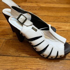 White Women's Heeled Sandals